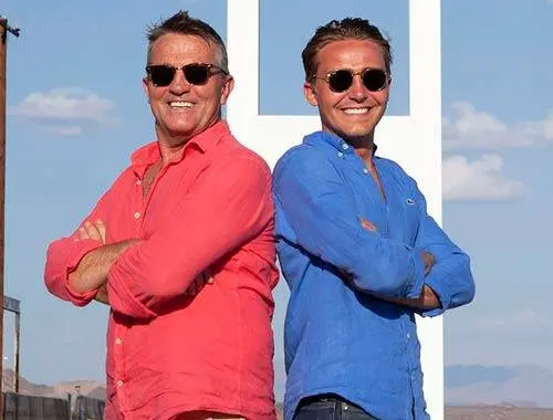 Bradley Walsh and son
